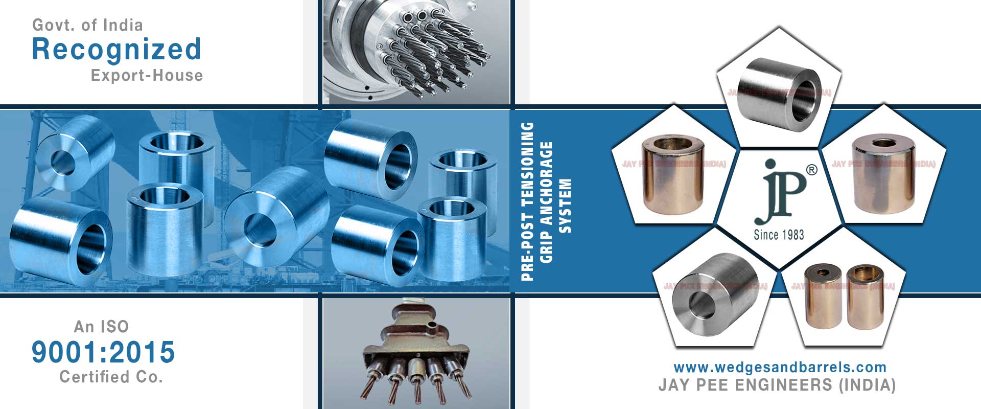 Pre Post Tensioning Barrels manufacturers exporters in india punjab ludhiana